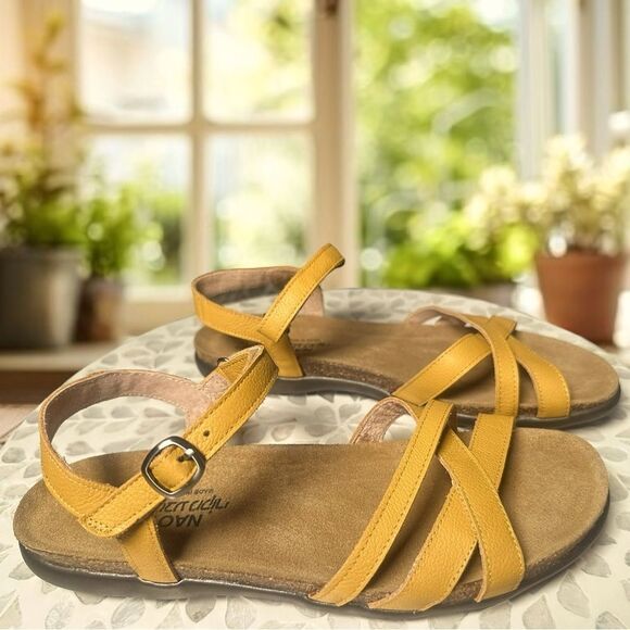 NEW NAOT Patricia Leather Women’s Sandal in Marigold Size 40 EU - Picture 5 of 16